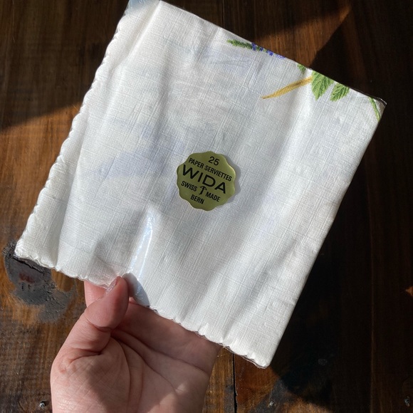SOLD Wida Paper Serviettes - Swiss Made Bern - Vintage New In Package - Picture 13 of 14